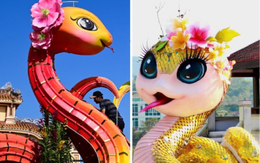 Linh vật rắn tỉnh thành nào đẹp nhất Tết Ất Tỵ 2025?