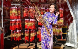 Hoa hậu Kim Hồng đón Tết Việt trên đất Mỹ