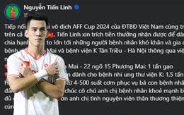 Tỏa sáng ở AFF Cup 2024, Tiến Linh tiếp tục "đốn tim" NHM bằng hành động đặc biệt