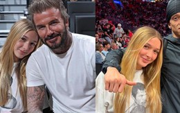 Tiểu thư Harper tựa đầu vào vai Beckham liền hút 1,6 triệu tim, nhan sắc trưởng thành tuổi 14 gây chú ý