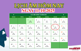 Lịch âm 11/10 - Âm lịch hôm nay 11/10 chính xác nhất - lịch vạn niên 11/10/2025