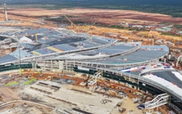 Công nhân thi công ngày đêm, nhiều hạng mục sân bay Long Thành vượt tiến độ