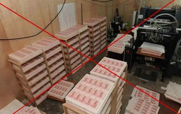 Đột kích 1 xưởng in, tịch thu tại chỗ hơn 1.562 tỷ đồng tiền giả và 6 tấn giấy in tiền