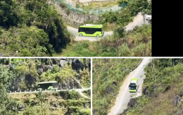 Chưa bàn giao, xe VinFast mới tinh đã bon bon ở Hà Giang: Không có hộp số, xe điện đổ đèo có an toàn?