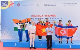 Các tuyển thủ Việt Nam giành 4 HCV ngày chung kết đầu tiên giải rowing châu Á 2025