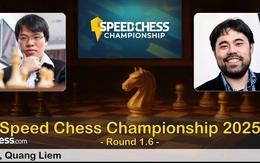 Lê Quang Liêm và Lê Tuấn Minh dừng bước tại giải cờ Speed Chess Championship 2025