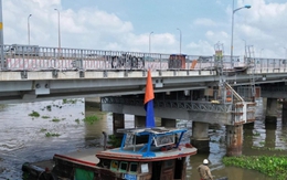 Cận cảnh cầu Bình Triệu 1 nặng 11.000 tấn sau khi được nâng thêm 1,08 m