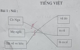 Học sinh tiểu học làm bài tập nối từ khiến netizen suýt nhập viện vì cười: Đúng sai cũng kệ, miễn là nói xấu mẹ thành công