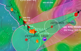 Bão số 12 Fengshen giật cấp 12, miền Trung mưa rất to từ trưa 22-10