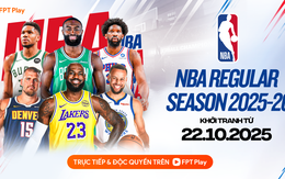 FPT Play nắm bản quyền NBA Regular Season 2025/26: Cuộc đua tranh đỉnh cao chính thức trở lại