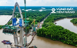 Toàn cảnh cầu 5.000 tỷ đang thành hình, kết nối điểm nóng bất động sản với cụm cảng lớn thứ 2 Việt Nam