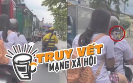 CLIP: Hai nữ sinh vừa chạy xe máy vừa hút thuốc ở TP HCM