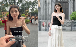 Màn nói tiếng Anh của 1 nàng thơ với khách Trung Quốc bỗng bị "mổ xẻ"