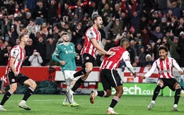 Liverpool thua tại Brentford, cân bằng chuỗi trận tệ nhất lịch sử Ngoại hạng Anh