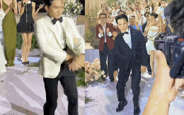 Trời ơi sốc quá! Chủ tịch đi lấy vợ lại làm cả gan làm hành động này ngay dưới sân khấu sao?