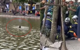 Vụ một phụ nữ đuối nước ở hồ Hoàn Kiếm: Lực lượng chức năng vận động vào bờ nhưng nạn nhân không vào