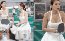 Chi Pu mặc "mát mẻ", khoe visual trắng phát sáng cùng "em Kim vén váy" đánh pipickleballckleball