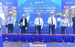 Khởi công dự án 1.800 tỷ đồng dẫn nước ngọt cho hơn 2 triệu dân ở miền Tây
