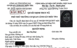 Truy nã đặc biệt Bùi Thị Huệ sinh năm 1976