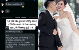 Con người thật của Đỗ Hà - vợ TGĐ Sơn Hải hé lộ qua tin nhắn mời bạn cấp 3 đi đám dự cưới