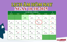 Lịch âm 10/10 - Âm lịch hôm nay 10/10 chính xác nhất - lịch vạn niên 10/10/2025
