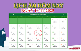Lịch âm 13/11 - Âm lịch hôm nay 13/11 chính xác nhất - lịch vạn niên 13/11/2025