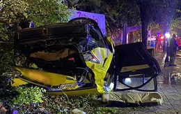 Chiếc taxi gặp tai nạn nghiêm trọng khiến tài xế tử vong, 1 chi tiết ở hiện trường hé lộ lý do