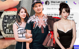 Trớ trêu: Đức Phạm và Vũ Thúy Quỳnh mang đồng hồ đôi tiền tỷ, giống quà đòi lại Diệp Lâm Anh