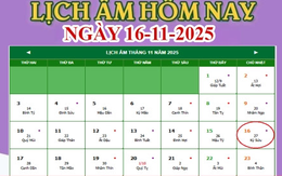 Lịch âm 16/11 - Âm lịch hôm nay 16/11 chính xác nhất - lịch vạn niên 16/11/2025
