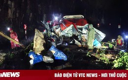 Sạt lở trên đèo Khánh Lê đè bẹp xe khách, ít nhất 6 người tử vong