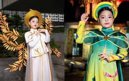 Mẫu nhí Nguyễn Lưu Hoài An tỏa sáng tại Lễ hội Áo dài Hà Nội 2025