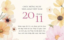 Lời chúc ngắn gọn và ý nghĩa Ngày Nhà giáo Việt Nam 20/11