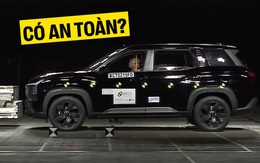 Mitsubishi Destinator bản cho Việt Nam thể hiện ra sao khi bị đâm mạnh với 2 người lớn, 2 trẻ nhỏ ngồi ghế an toàn trên xe?