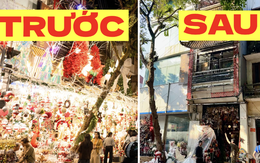 Cảnh tượng tại "phố Noel" trên Hàng Mã lúc này