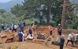 Lâm Đồng: Di dời 40 ngôi mộ vì ngọn đồi sụt lún