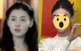 Trương Bá Chi đang làm gì với gương mặt của mình vậy?