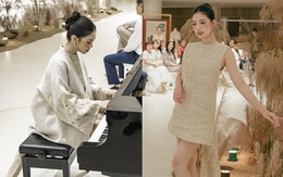 Á hậu Châu Anh đánh đàn, diễn thời trang gây bất ngờ