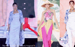 Không thể rời mắt khi xem vợ mẫu Tây của Bùi Tiến Dũng "tái xuất" sàn catwalk: Tuyệt đối slay!