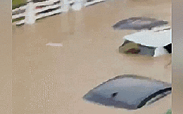 VIDEO: Bão Kalmaegi tàn phá Philippines, người tránh lên mái nhà, ô tô nổi lềnh phềnh