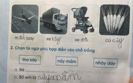 Bài tập Tiếng Việt của học sinh lớp 1 khiến phụ huynh "đau đầu": "Nhà tôi vậy, nhà bạn cũng thế thôi"