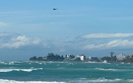 Trực thăng tham gia tìm kiếm 3 người mất tích ở Lý Sơn