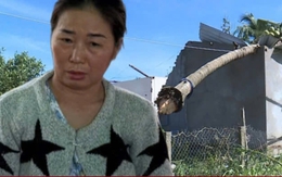 Vợ bất lực nhìn chồng bị tường đè tử vong trong cơn bão dữ