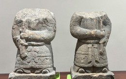 Cặp tượng cổ bị mất tại Đền Thần: Tìm thấy trong tình trạng mất phần đầu
