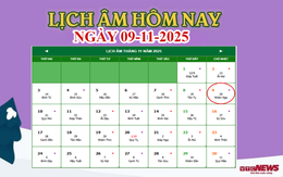 Lịch âm 9/11 - Âm lịch hôm nay 9/11 chính xác nhất - lịch vạn niên 9/11/2025