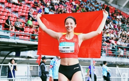 “Nữ thần” điền kinh Việt Nam cực hot ở SEA Games 33 chói sáng giành HCV: Visual cực bén, chân dài nuột nà