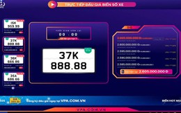 Thu 5.200 tỷ đồng từ đấu giá biển số xe trong năm 2025