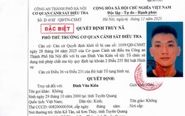 Truy nã đặc biệt Đinh Văn Kiên sinh năm 2000