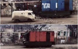 Xe tăng ‘mặc áo’ container đường biển trước mối đe dọa UAV