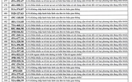 500 chủ xe có biển số sau nhanh chóng nộp phạt nguội theo Nghị định 168