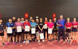 Đội tuyển bóng bàn Việt Nam đấu giao hữu tuyển Nga trước SEA Games 33